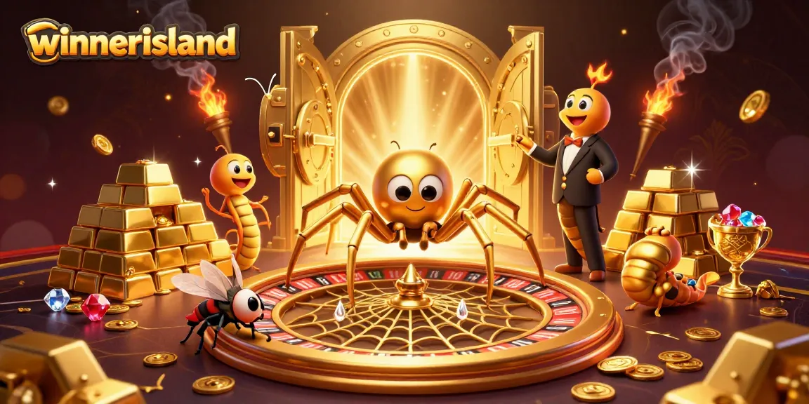 Spin your way to fortune at winnerisland with thrilling casino visuals of a roulette wheel.