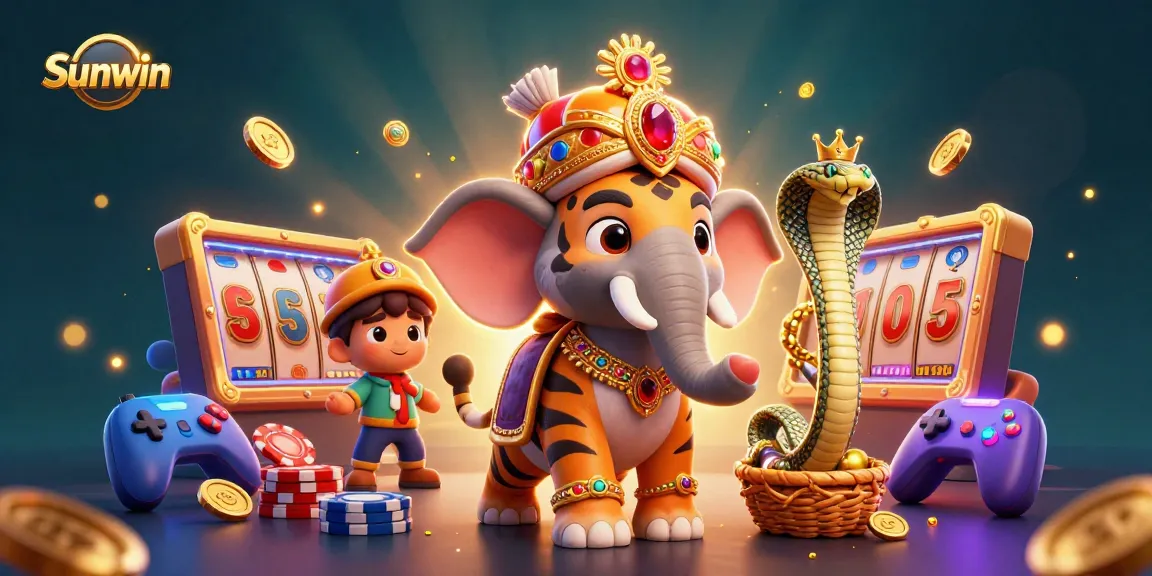 Experience thrilling gameplay at Sunwin with vibrant casino-themed elements in a dynamic 3D environment.