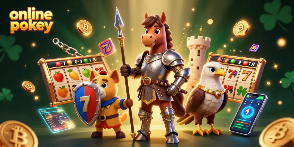 Engage with vibrant online pokies featuring classic slots, Bitcoin, and Ethereum symbols.