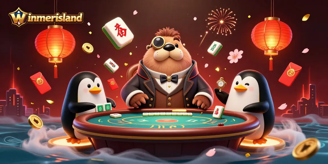 Engage in thrilling poker at WinnerIsland with a whimsical jolly walrus, sophisticated penguin dealer, and bluffing pufferfish.